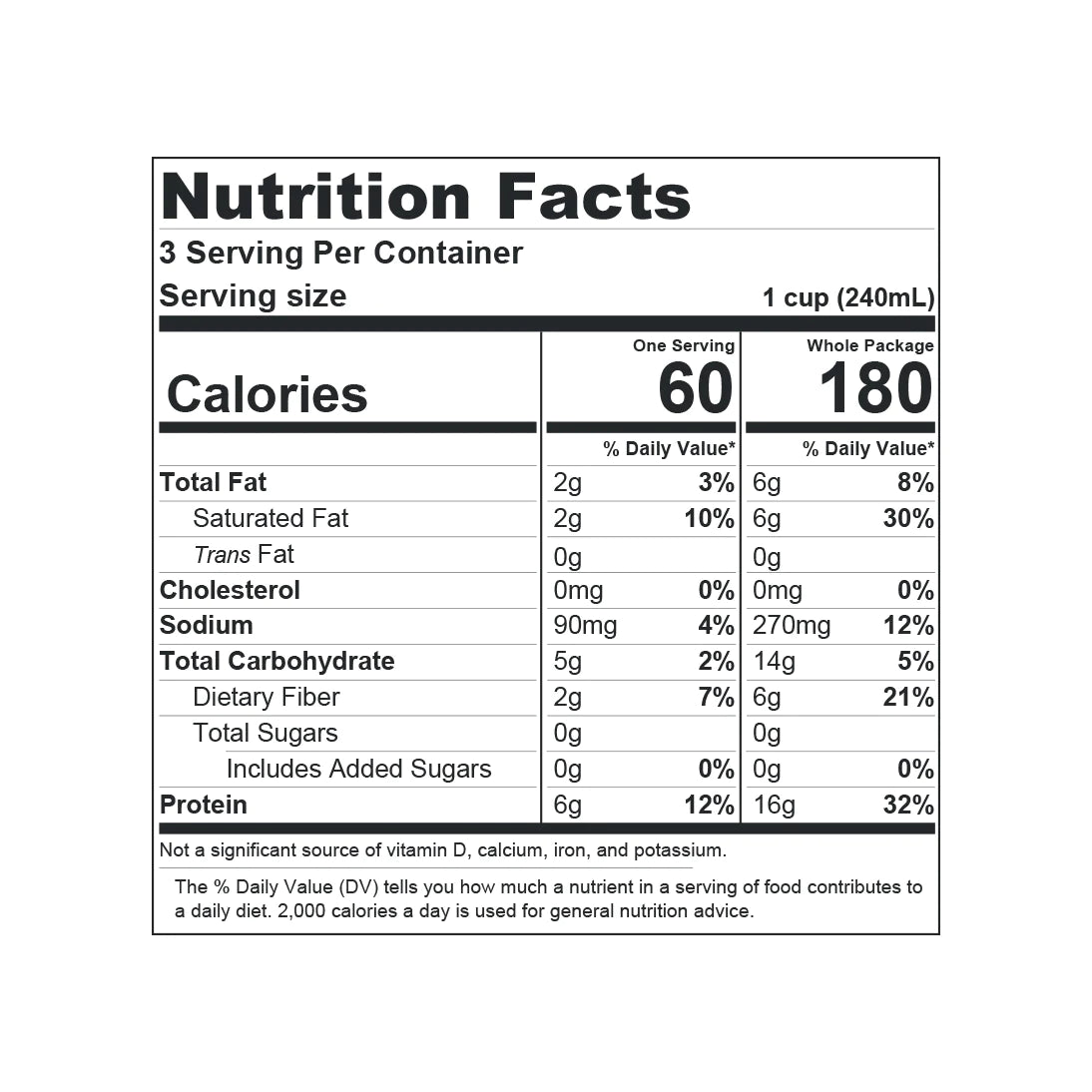 Healthy Goodness The Flavor Chef Golden Broth nutrition Facts